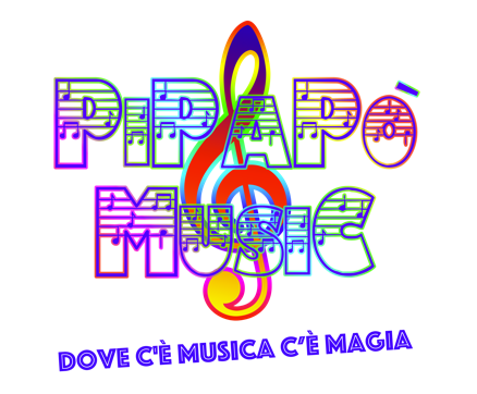 Logo Pipapò Music, scuola di musica,sale prove, studio di registrazione